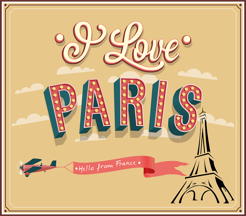 panneau i love paris