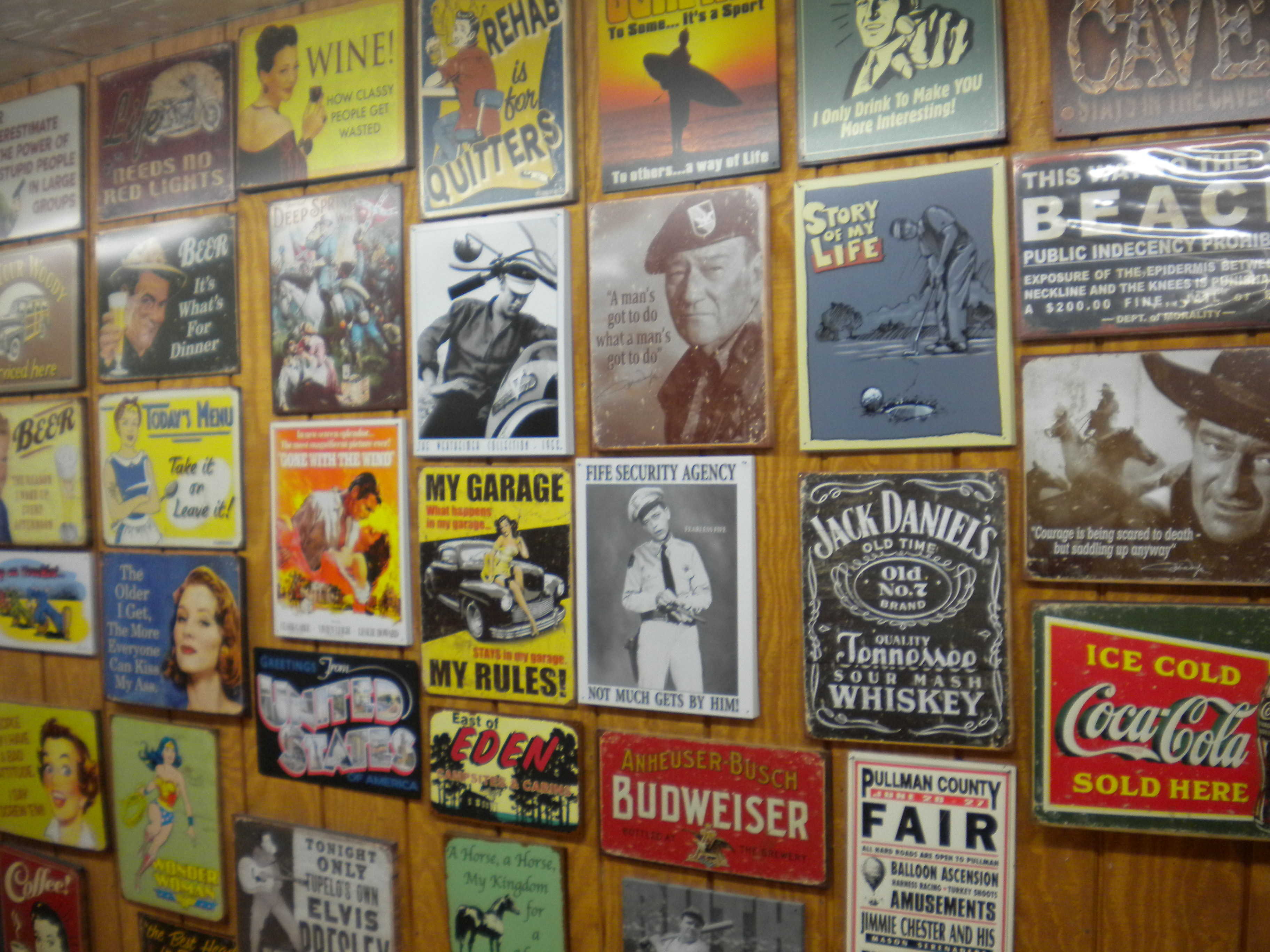 plaques souvenirs américaines