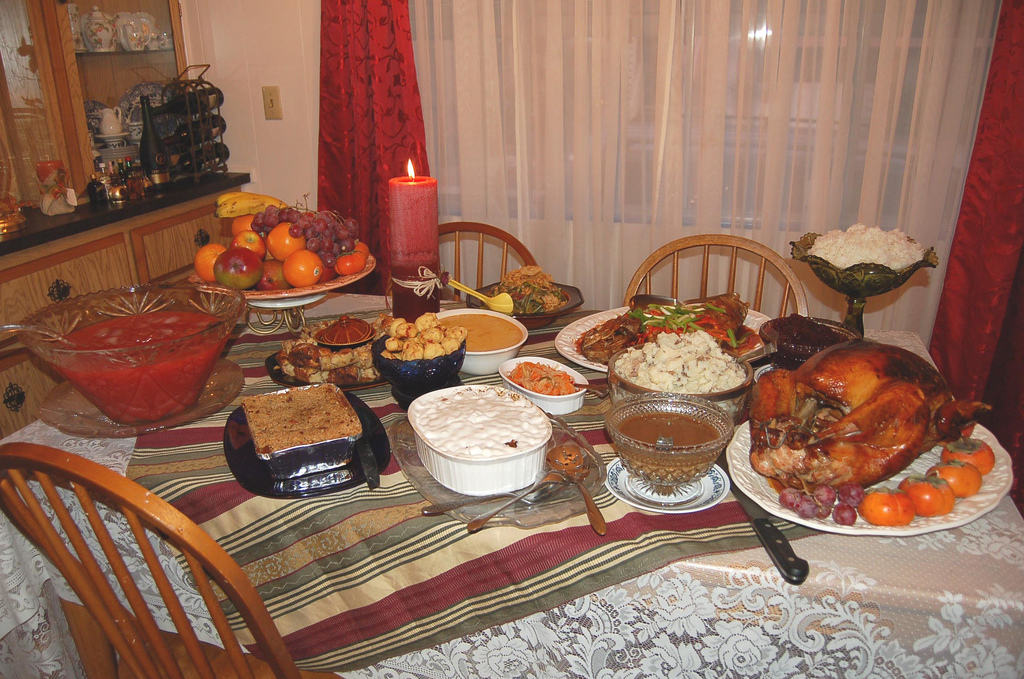 table de thanksgiving