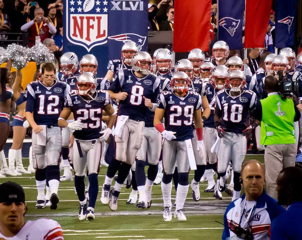 les patriots au Super Bowl