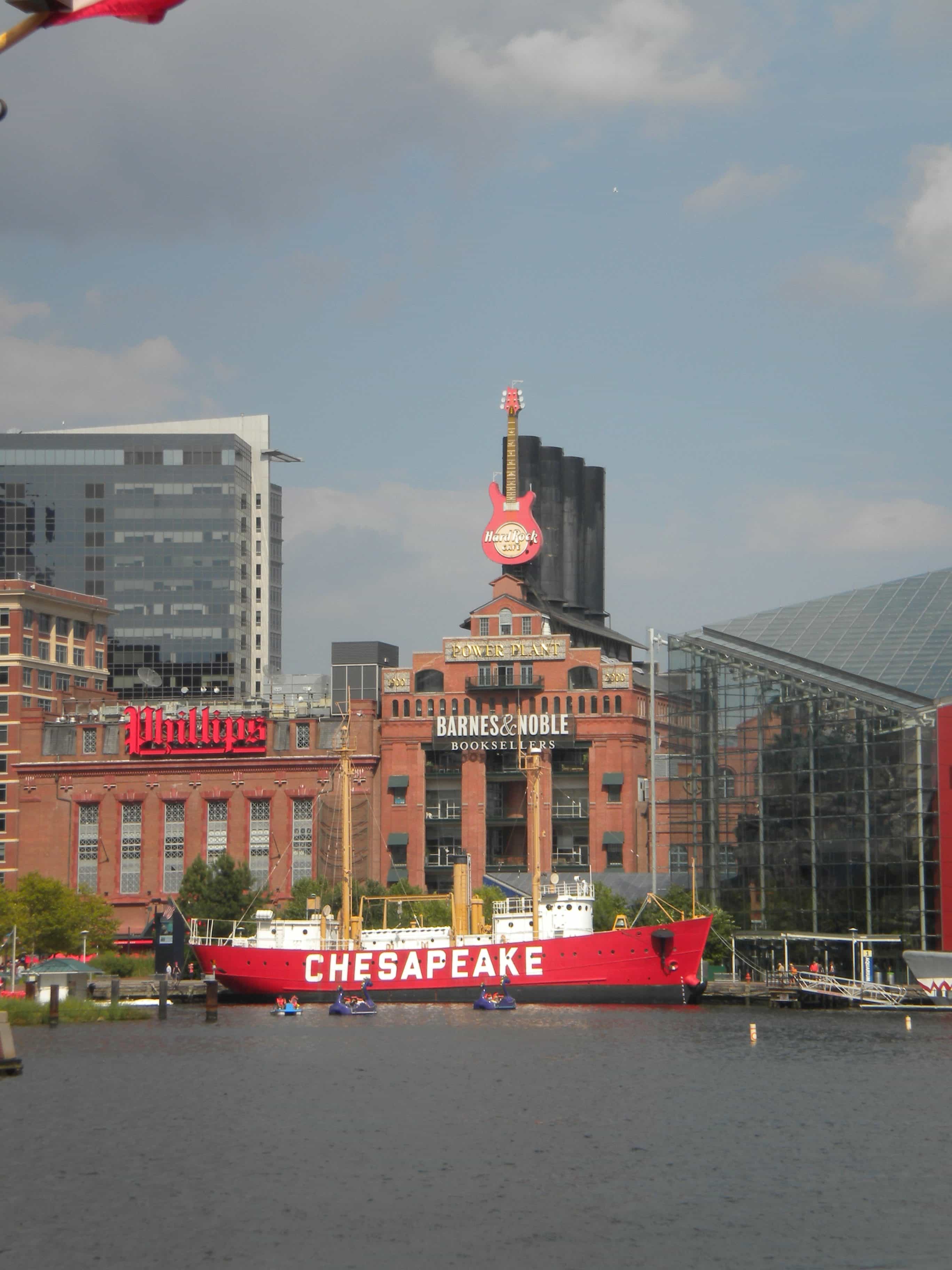 hard rock café et bateau baltimore