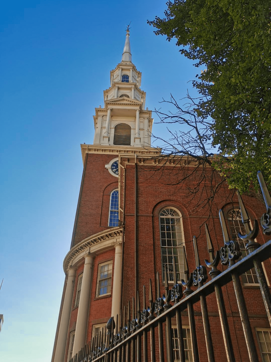 park street church église boston