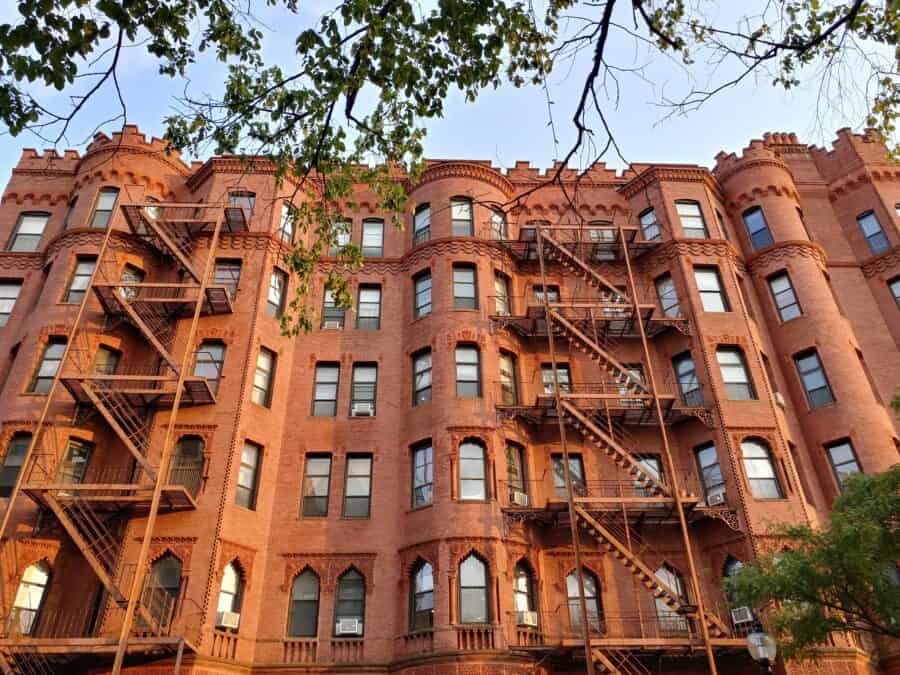 quartier back bay boston briques rouges