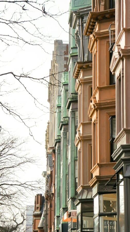 façades colorées back bay