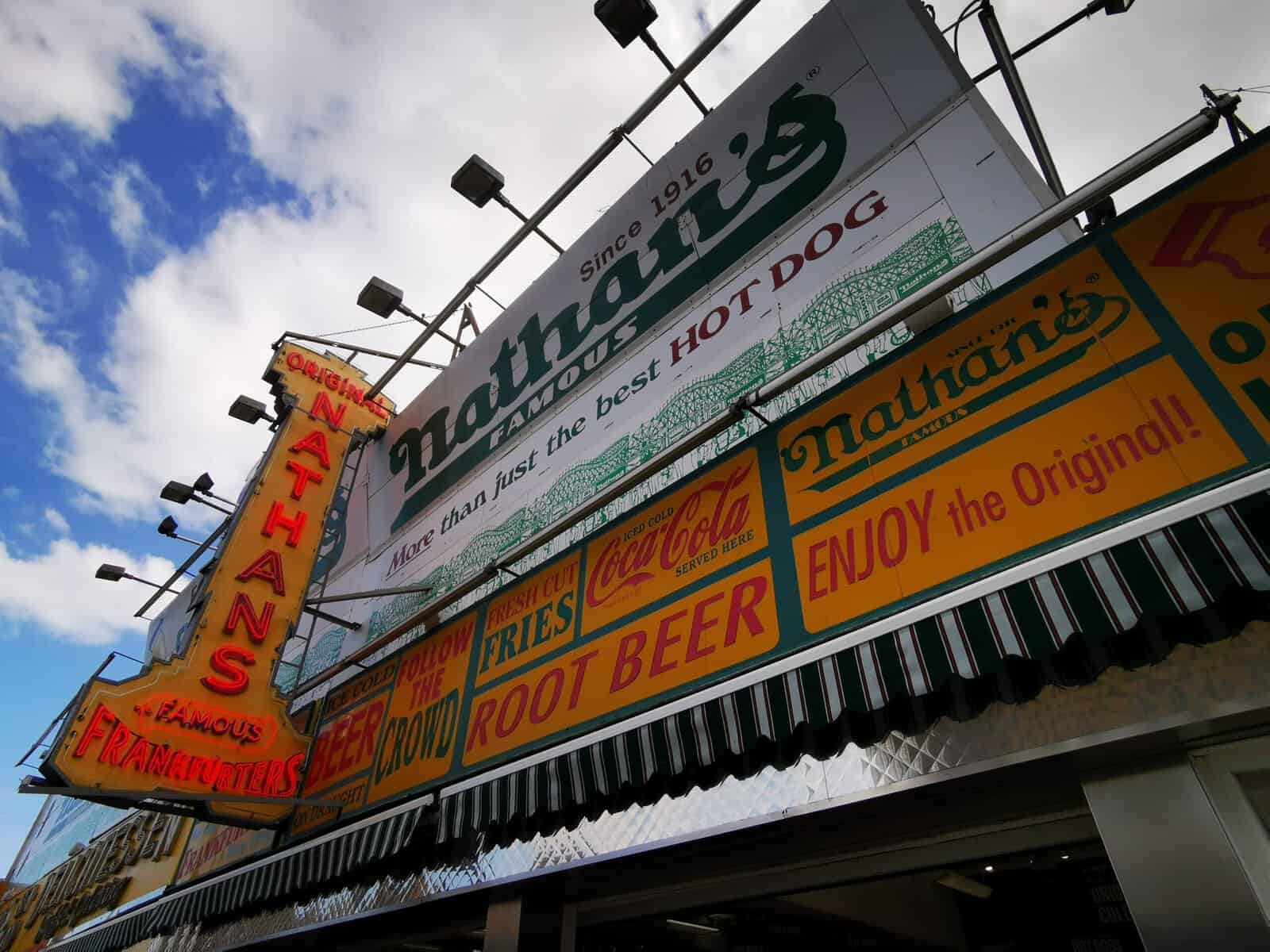 nathan's hot dog new york